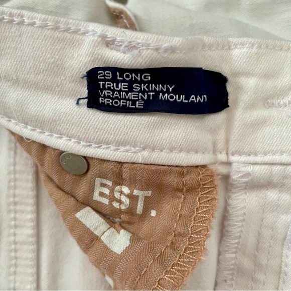 GAP White True Skinny Jeans High-Rise - Picture 4 of 8